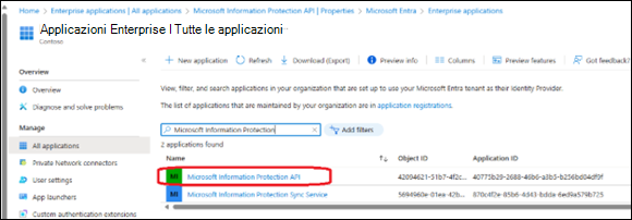 API MS Information Protection