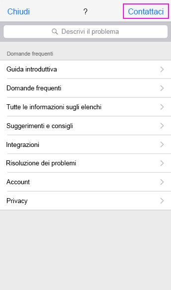 Contatta il