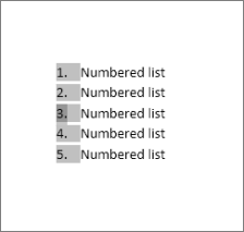 Numeri selezionati