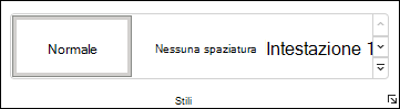 Selezionare uno stile in Word
