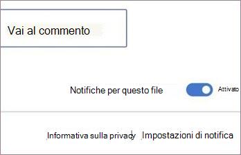 Attiva o disattiva le notifiche