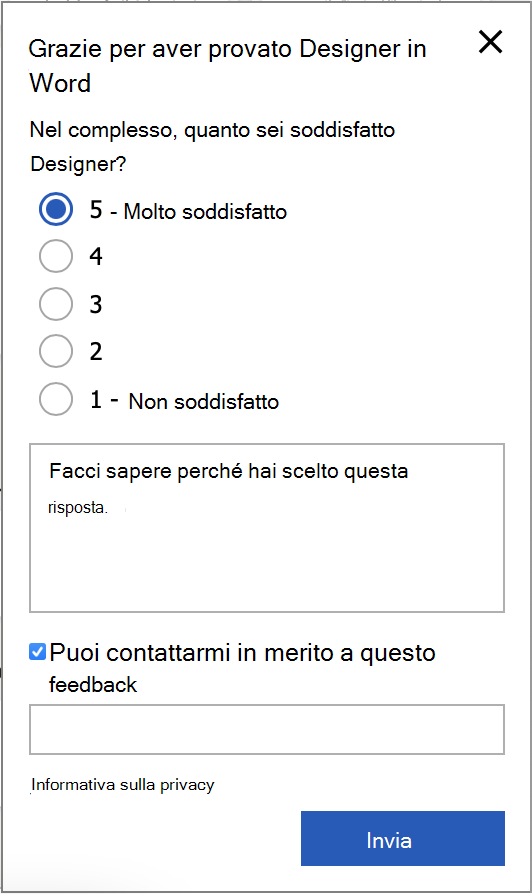 Immagine di Word Designer passaggio 8