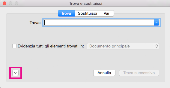 Mostra come aprire il menu di scelta rapida Formato