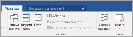Fare clic su Affianca