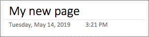 Rinomina pagina in OneNote per Mac