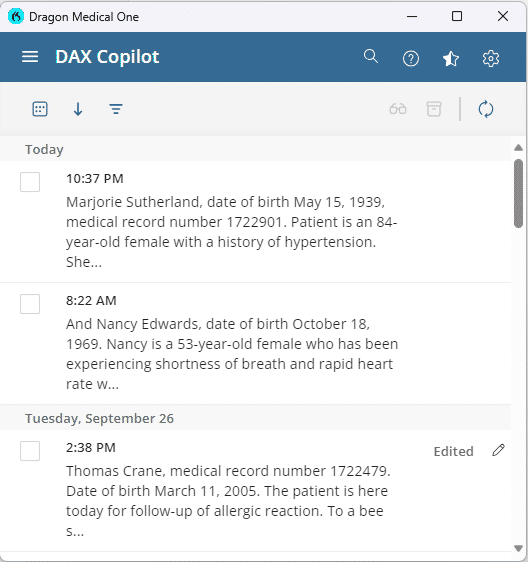 Summary Page