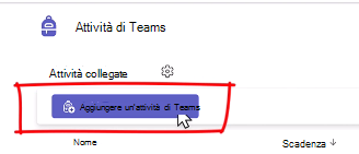 aggiungere un'attività di teams