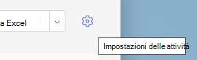 Impostazioni delle attività