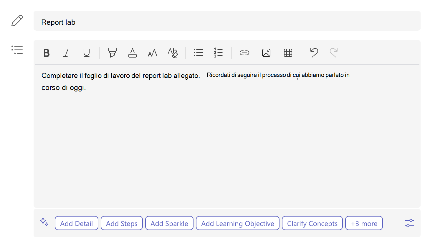 lab report