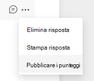 Screenshot dell'opzione Pubblica punteggi.