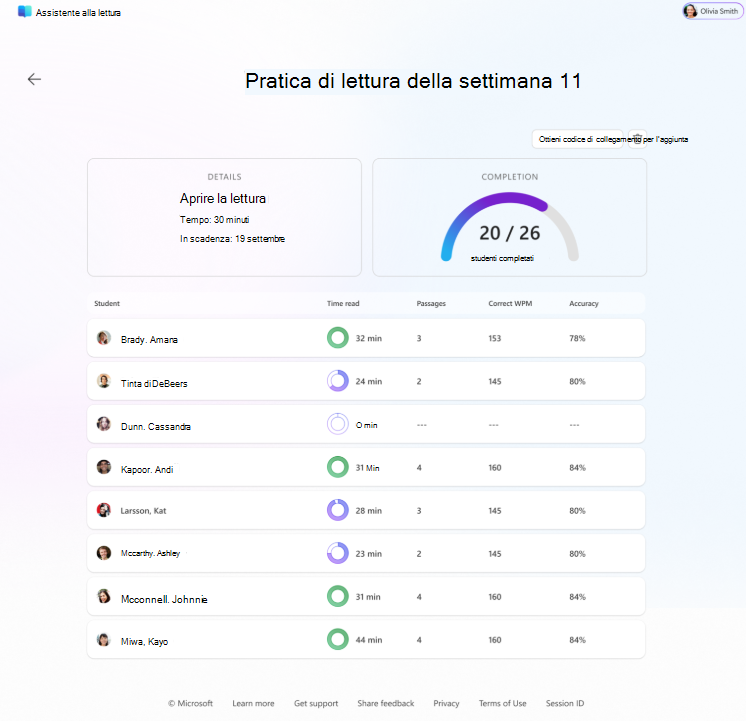 pratica di lettura