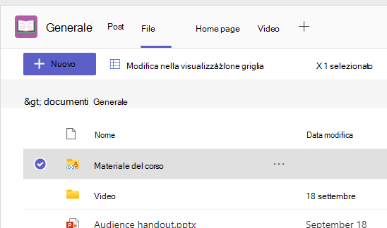 materiali per la classe