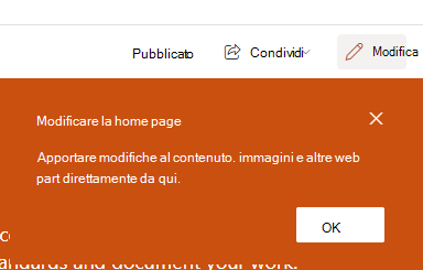 Screenshot della pagina di modifica.