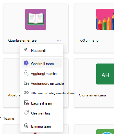 gestire il team