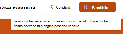 Screenshot della ripubblicazione.