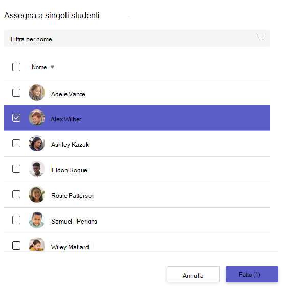singolo studente