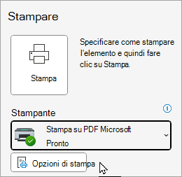 Opzioni di stampa file di Outlook classiche