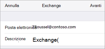 Accesso di Exchange