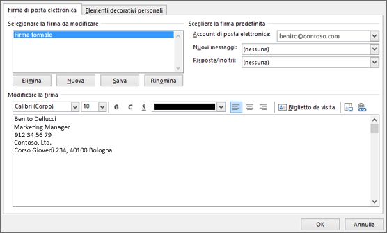 Type a new signature to use in your email