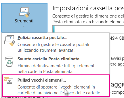 Pulire gli elementi obsoleti