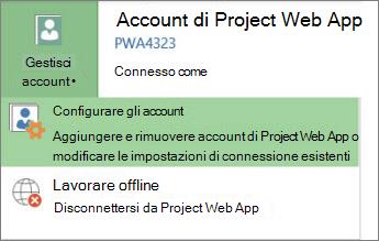 Immagine del pulsante Gestisci account.