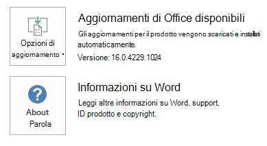 Screenshot per Word clic per l'esecuzione