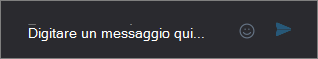 Skype for Business per Mac: finestra della riunione che mostra la messaggistica istantanea