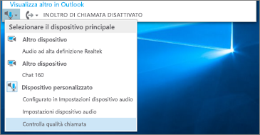 Controlla la qualità della chiamata per il dispositivo personalizzato