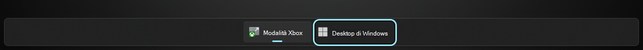 Visualizzazione attività Windows Desktop