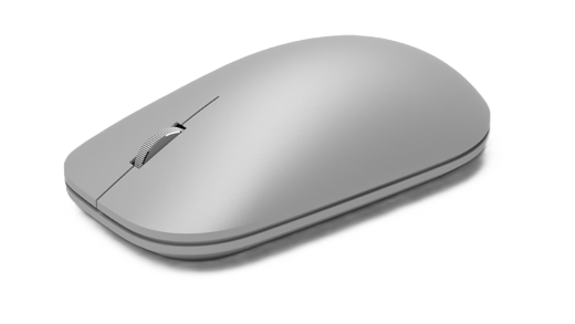 Vista superiore e laterale inclinata di Surface Mouse