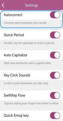 impostazioni SwiftKey