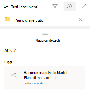 Ent di Teams rinomina una cartella di SharePoint