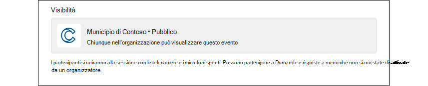 Le informazioni sul municipio mostrano lo striscione che i partecipanti vedranno