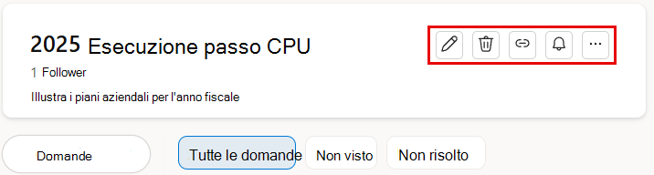 Modifica di un argomento aggiunto a una conversazione