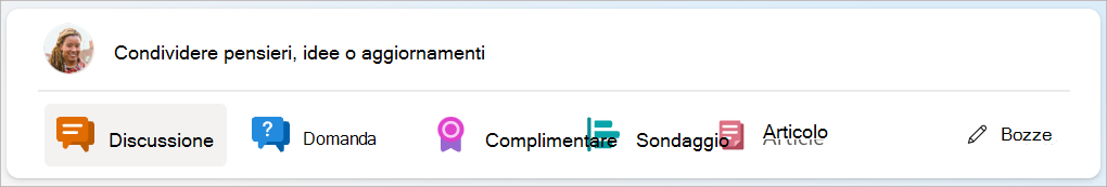 Screenshot della finestra dell'autore quando è disponibile una bozza salvata.