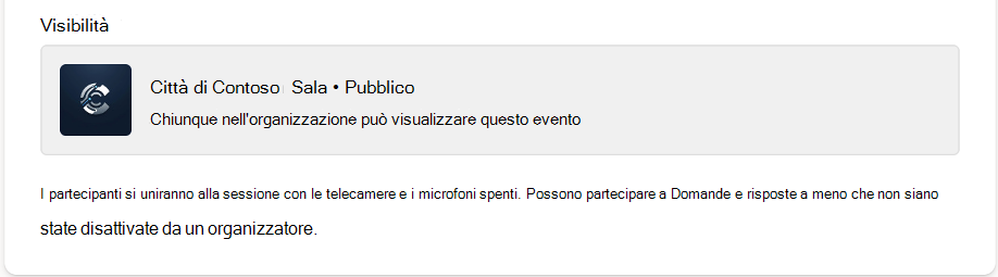 La visibilità sia che il municipio sia pubblico o privato.