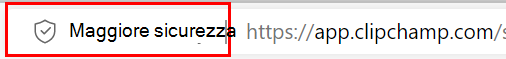 Edge ha aggiunto sicurezza, whitelist Clipchamp 1