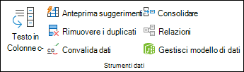 Convalida dati