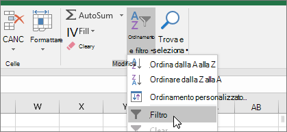 Casa > Ordinare & filtro > Filtro