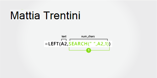 Formula per l'estrazione di un nome