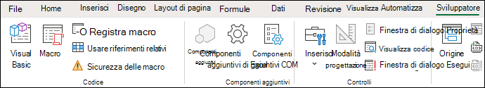 Gruppo Codice della scheda Sviluppo