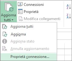 Proprietà connessione