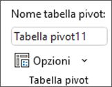 Immagine della barra multifunzione di Excel