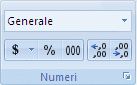 Immagine della barra multifunzione di Excel