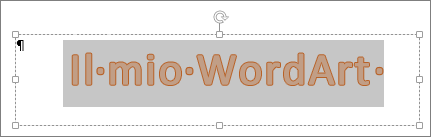 WordArt selezionata