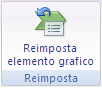 Pulsante Reimposta elemento grafico