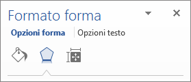 Scheda Effetti nel riquadro Formato forma