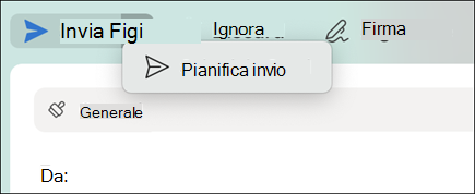 Pianifica invio