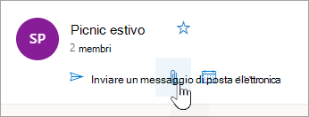 Screenshot del pulsante Vai ai file del gruppo