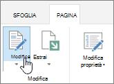 Modificare la pagina